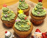 Xmas♡ツリーカップケーキ作り方5写真