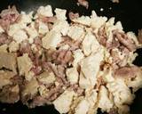 簡単☆豚肉と木綿豆腐の和風炒め♡作り方1写真