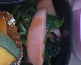 ほうれん草と魚肉ソーセージの塩胡椒炒め作り方5写真