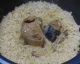 鯖味噌煮缶で炊き込みごはん作り方3写真