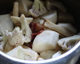カブとカリフラワーのベーコン煮作り方3写真