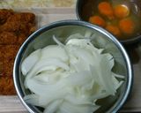市販のカキフライで卵とじ作り方1写真