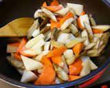 しょうゆ麹仕立ての野菜&豚汁。作り方3写真