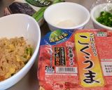 ★五目炒飯にキムチ温卵かけ★かけチャー作り方1写真