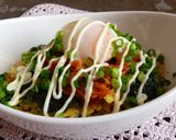 ★五目炒飯にキムチ温卵かけ★かけチャー作り方2写真