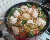 鶏団子のとろふわスープ作り方4写真