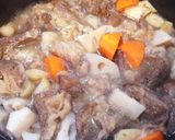 根菜たっぷり！牛すじ肉の土手焼き作り方4写真