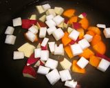 米粉すいとん入り鶏団子お味噌汁作り方8写真