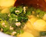 ケールとポテトと豚ひき肉のスープ作り方8写真