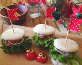 甘辛豚の生姜焼き入り＊簡単ライスバーガー作り方11写真