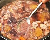 パリのビストロ風鶏肉の赤ワイン煮作り方7写真