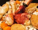 パリのビストロ風鶏肉の赤ワイン煮作り方6写真