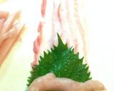 クリスマス☆新生姜と豚ミルフィーユロール作り方3写真