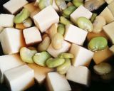 空豆と高野豆腐の卵とじ◆冷やして作り方2写真