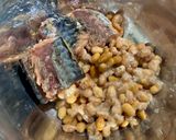 納豆とサバ缶で　ひっぱり蕎麦　作り方3写真