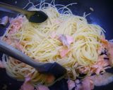 アボカドとスモークサーモンのパスタ作り方3写真
