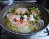 あつあつ野菜たくさん紅白鍋作り方6写真