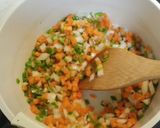 家にある野菜でキーマカレー作り方2写真