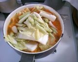 挽き肉 白菜 もやし ピリ辛味噌スープ！作り方4写真