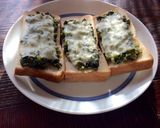 簡単美味しい♬大根葉のチーズトースト作り方5写真