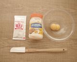 簡単 ＊ ゆで卵と明太子の前菜作り方4写真