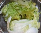 白菜と餃子と厚揚げの簡単手抜きスープ鍋作り方1写真
