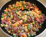 簡単★１０分キーマカレーのせエビピラフ作り方2写真