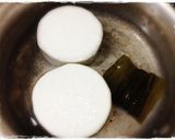 ツナ豆腐入り♬グツグツとろ~り大根の煮物作り方1写真
