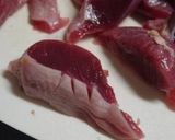 砂肝炒め春菊ソース作り方1写真