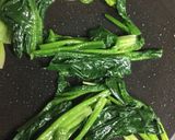 ほうれん草の巣ごもり卵作り方2写真