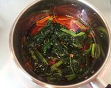 ほうれん草と人参と油揚げのごま煮作り方5写真
