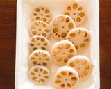 お節が華やか甘酢花れんこん作り方3写真