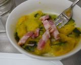 かぼちゃとベーコンで♪簡単エッグスラット作り方5写真