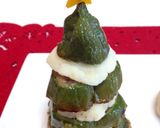 ピーマン肉詰めでクリスマスツリー＆オラフ作り方4写真