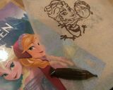 アナと雪の女王デコチョコ作り方2写真