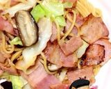 簡単あるもの和風パスタ作り方1写真