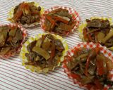 牛コマで❀出汁が効いたすき焼き風炒め煮作り方5写真