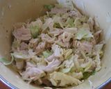 鶏ささみとキャベツとひよこ豆のマヨサラダ作り方2写真