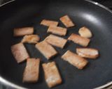 ブロッコリーの茎とスパムの炒め物作り方1写真