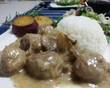 料理上手な叔母のﾐｰﾄﾎﾞｰﾙｼﾁｭｰ♡作り方8写真