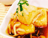 きのこのとろ〜りあんがけ揚げ出し豆腐作り方5写真