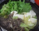 麺つゆで簡単★すき焼き風肉豆腐作り方14写真