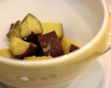 朝食・ヨーグルトきな粉＆さつま芋作り方1写真