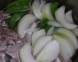 スナップえんどうと豚肉のダシダ煮作り方4写真