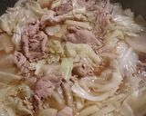 超簡単!豚肉キャベツのめんつゆ煮作り方4写真