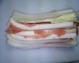 寒い日には、白菜と豚肉のミルフィーユ鍋作り方1写真