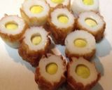竹輪銀杏詰め揚げ作り方2写真