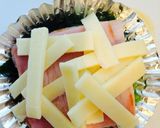 菜の花ベーコンチーズの重ね焼き作り方3写真