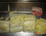 白菜と豚バラの重ね蒸し☆作り方1写真