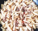 大根消費に豚ひき肉の甘辛炒め。常備菜！作り方2写真